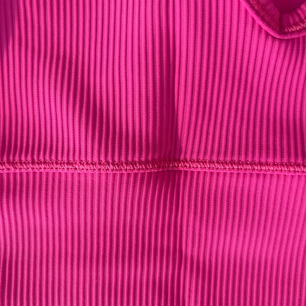 Pink Ribbed Tank Top - Picture 3 of 3